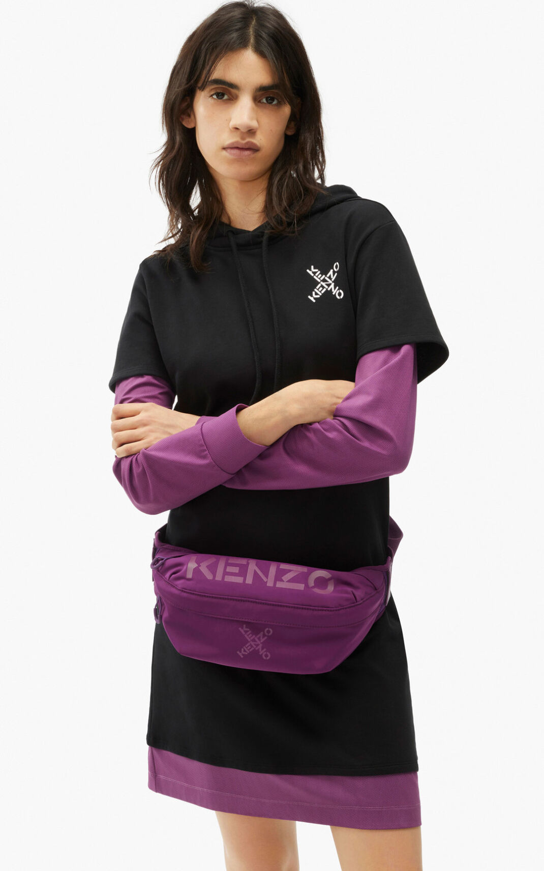 Pochete Kenzo Sport Feminino - Roxo | 740ZWMIFQ